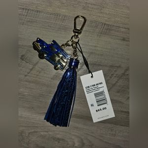 Brahmin royalty blue Copa car charm tassle